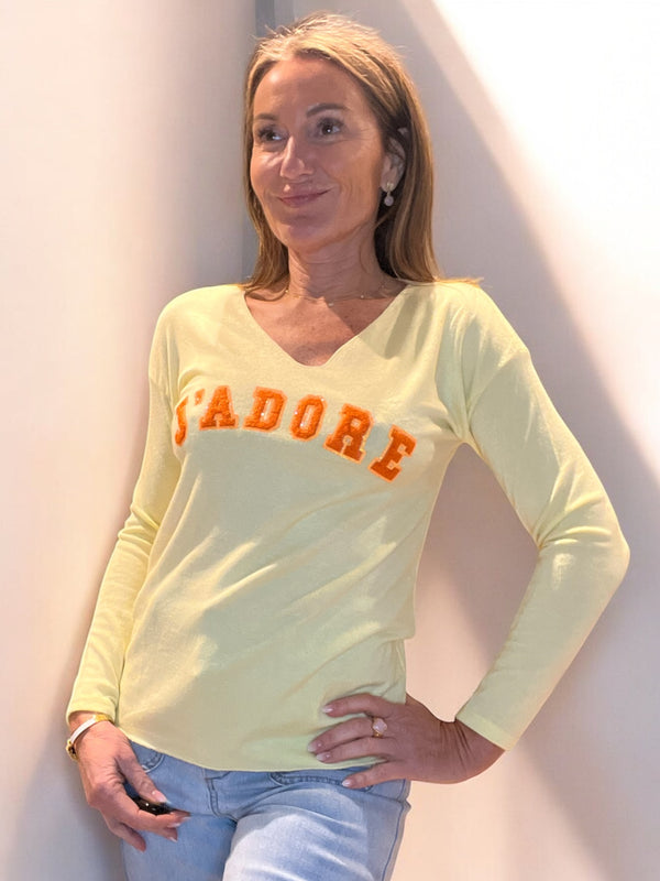 Top j’adore jaune