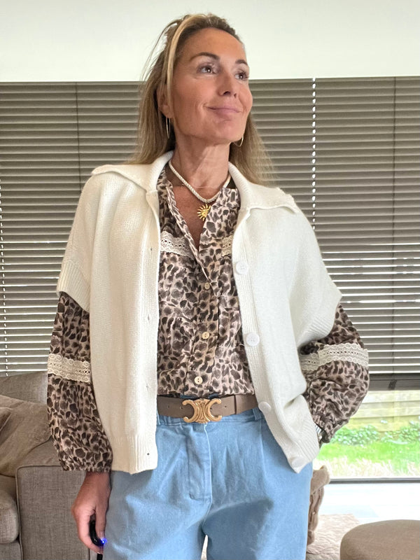 Gilet Vanille écru