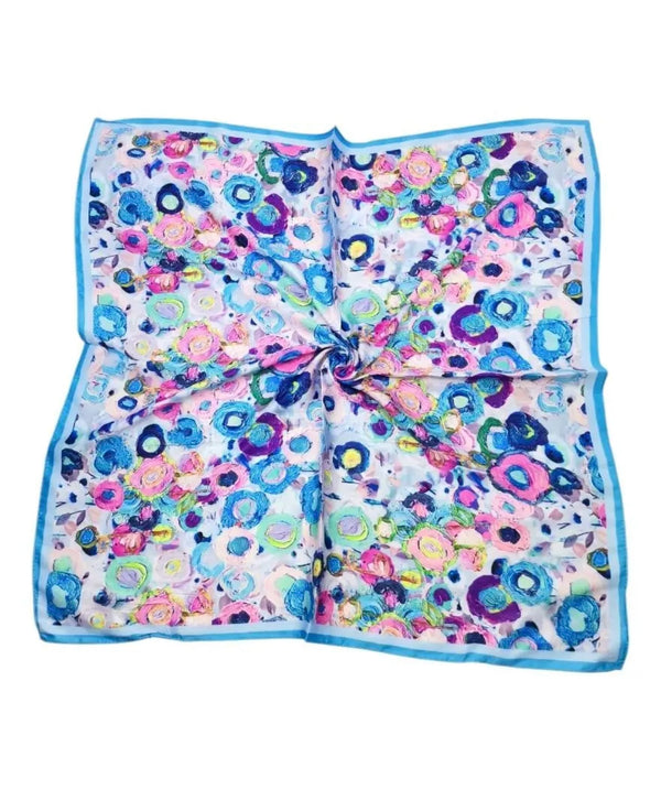 Foulard retro touché soie