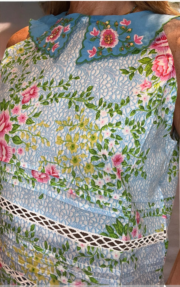 Top Barok bleu