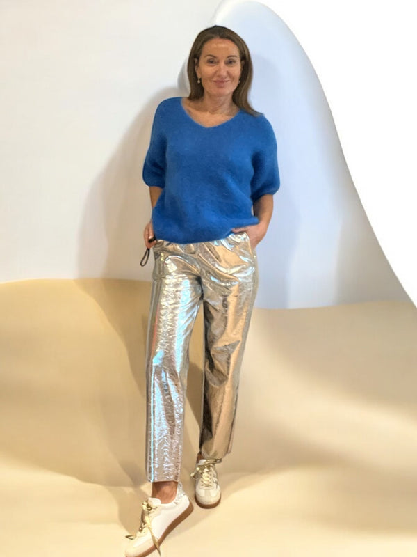 Pantalon Alicia argenté