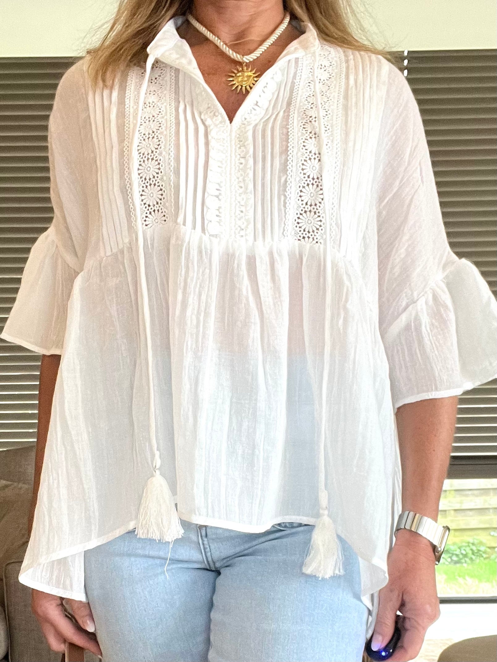 Chemisier Shala blanc
