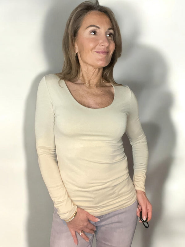 Top Amal beige