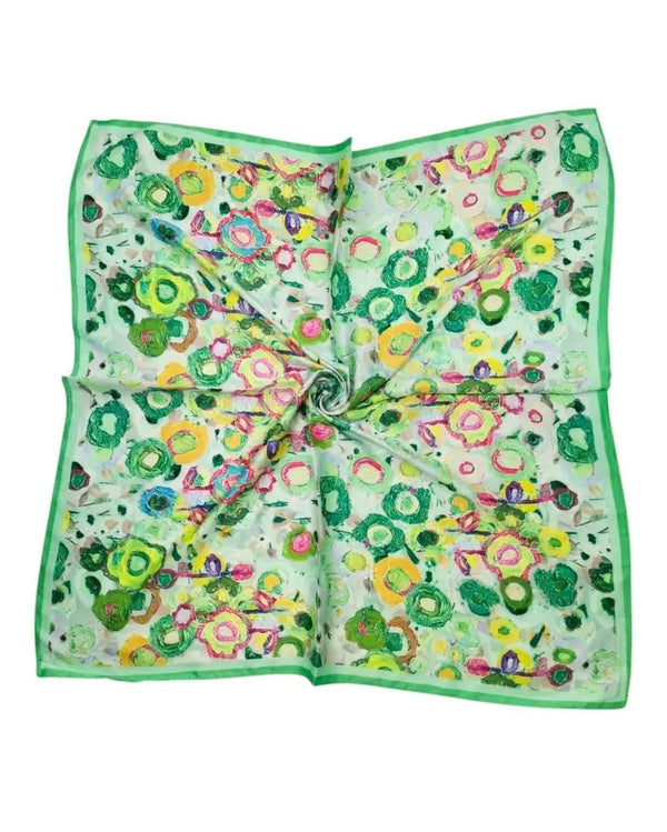 Foulard retro touché soie