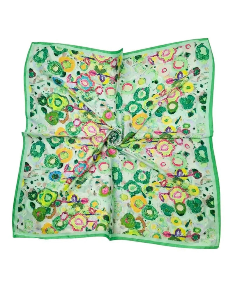Foulard retro touché soie