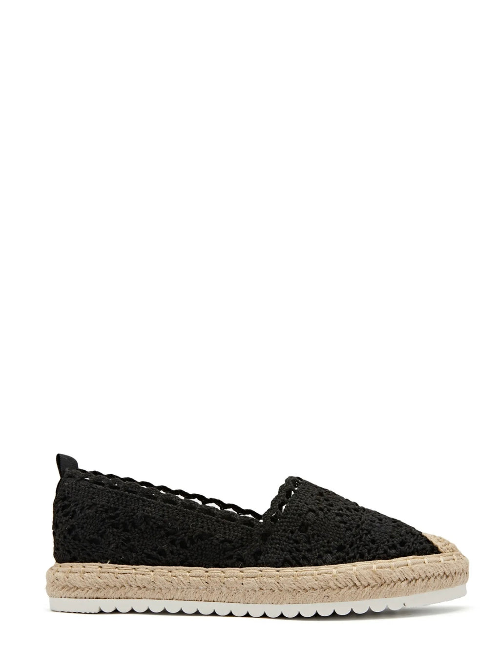 Espadrilles brodées noir