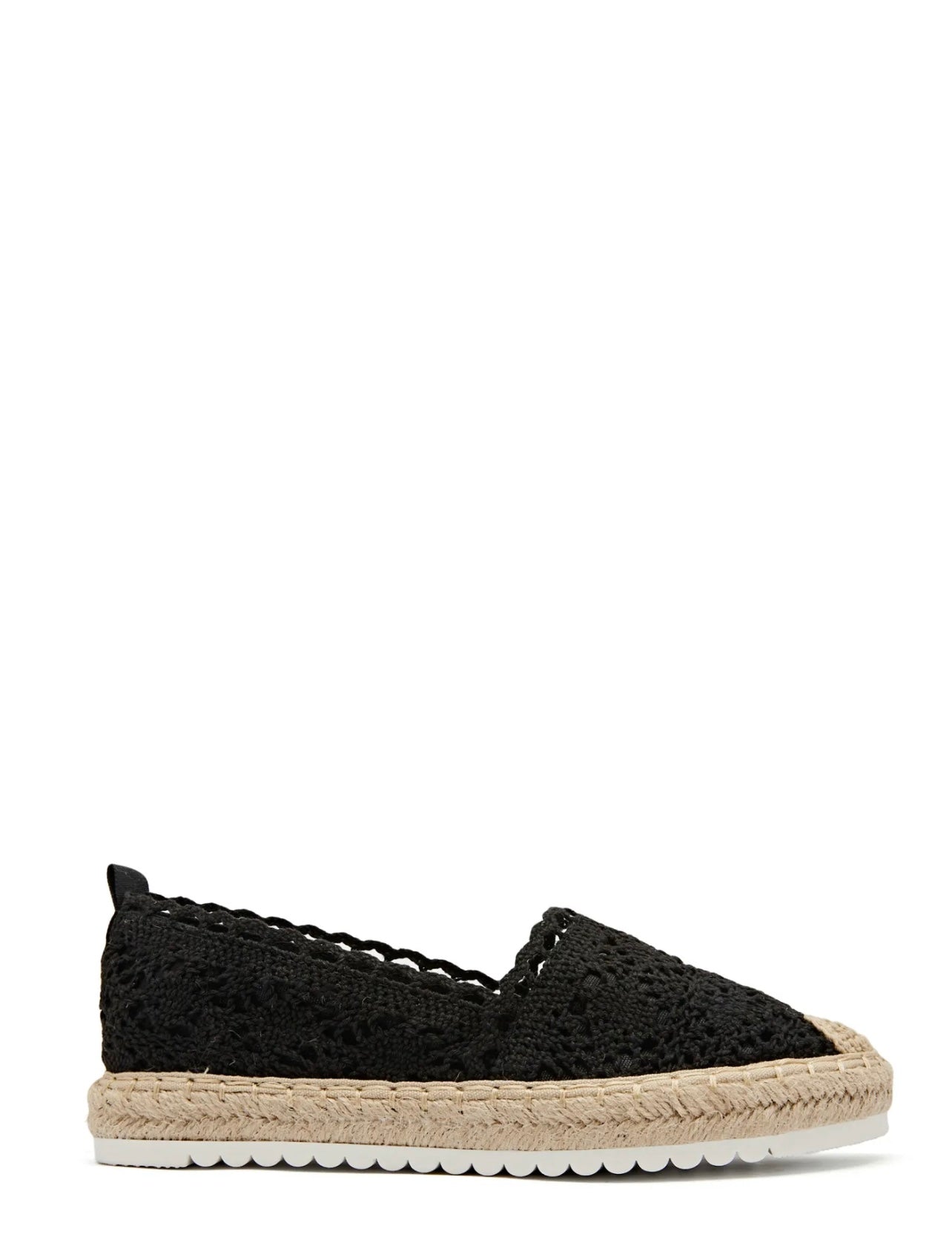 Espadrilles brodées noir