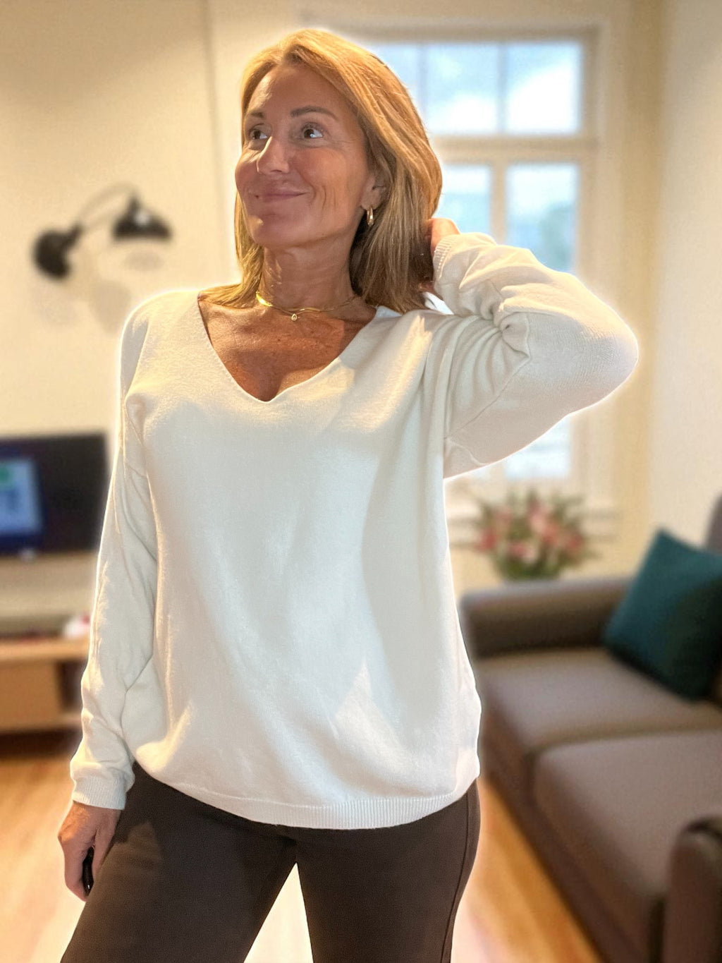 Pull Basic écru