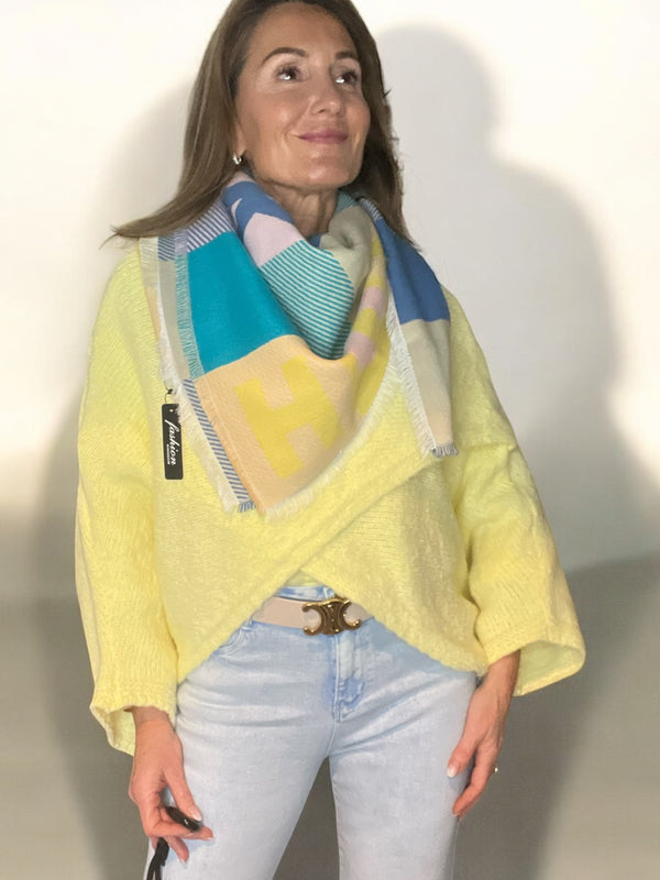 Écharpe Happy jaune 💛