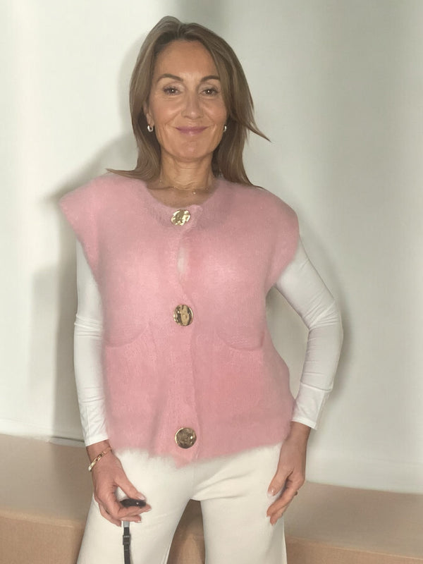 Gilet Tacha rose🌸