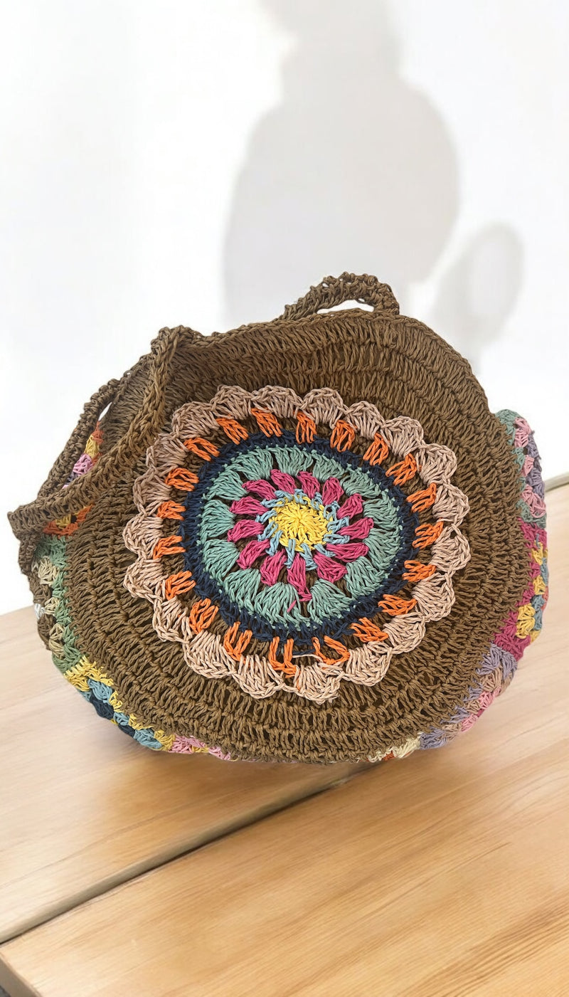 Sac rotin multicolore 🌈