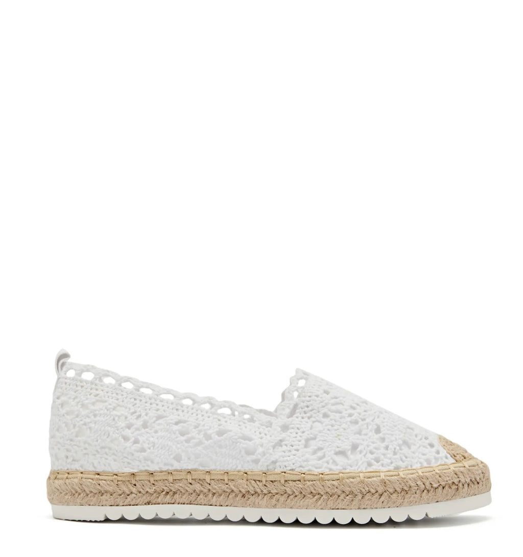Espadrilles brodées blanches
