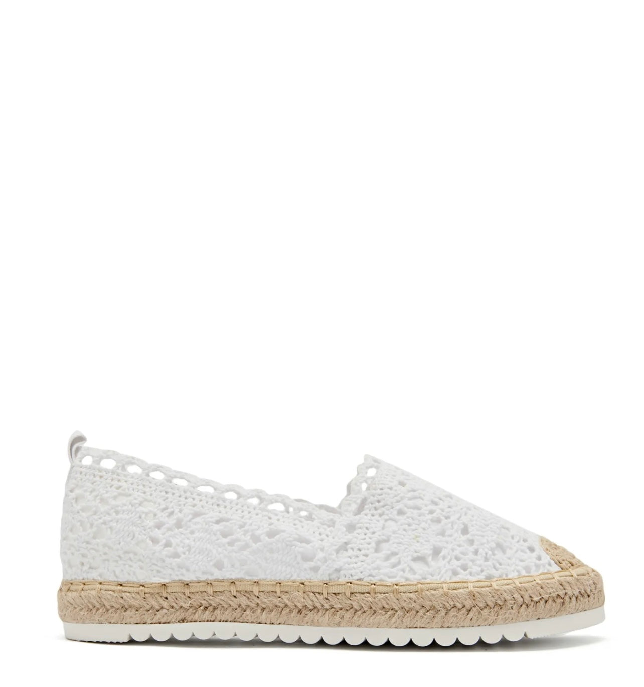 Espadrilles brodées blanches